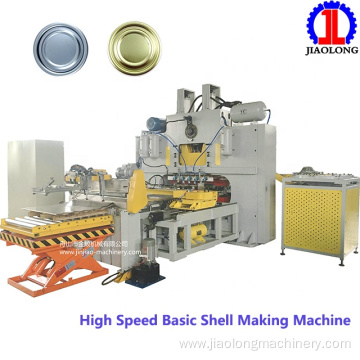 High speed basic shell lid making production line for easy open end making